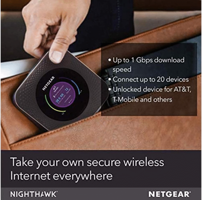 NETGEAR Nighthawk M1 4G LTE WiFi Mobile Hotspot - Image 3