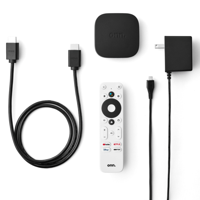 onn. Android TV 4K UHD Streaming Device with Voice Remote Control & HDMI Cable - Image 4