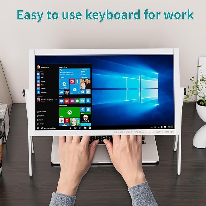 Laptop Screen Magnifier,Computer Screen Magnifying with Rotatable Adjust Desktop Stand for Low Vision & Seniors - Image 5